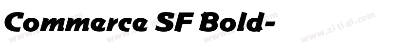 Commerce SF Bold字体转换